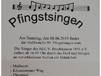 Plakat Pfingstsingen 2019