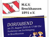 Plakat Dorfabend MGV 2018