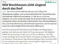 Singend durchs Dorf Presse 2018